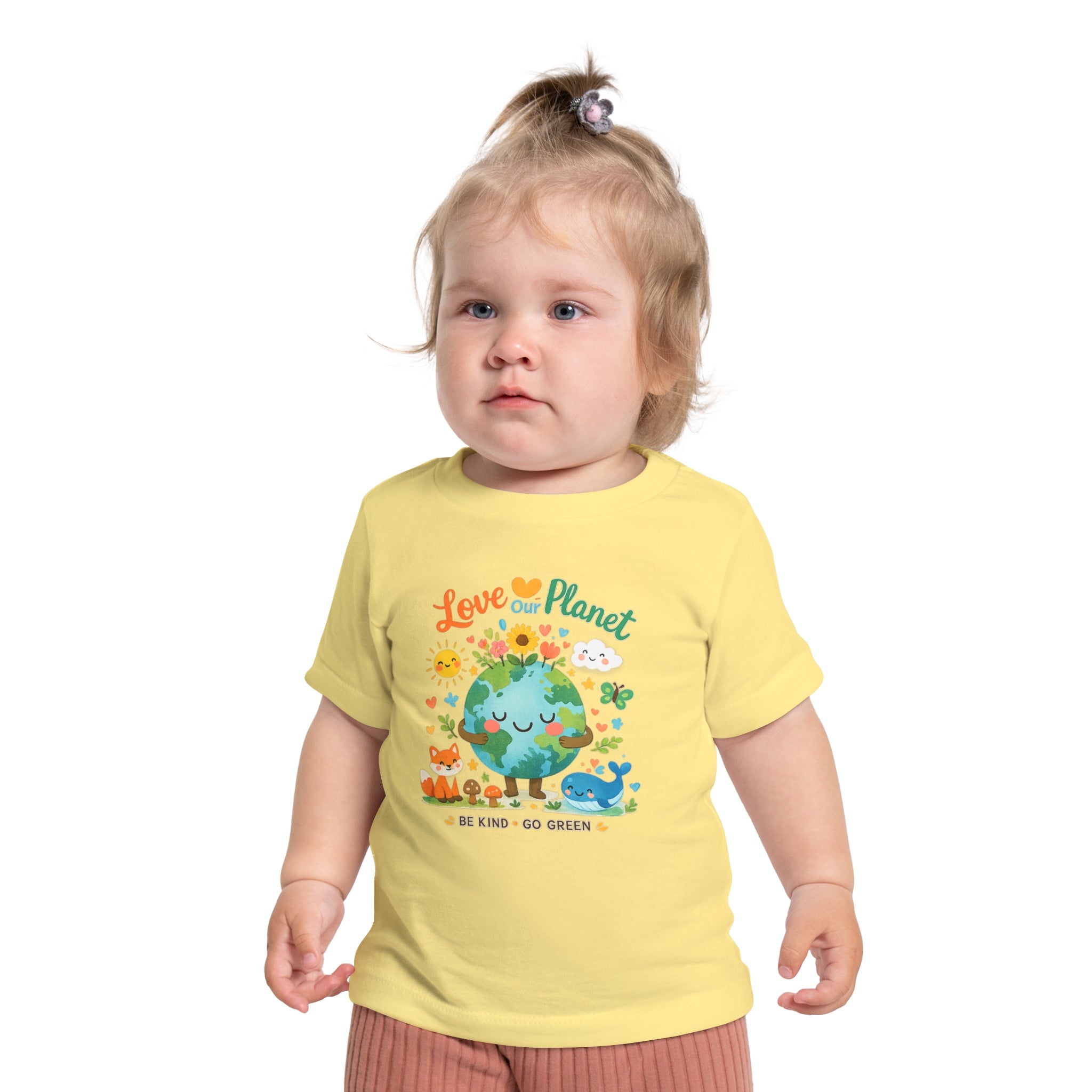 Baby T-Shirt — "Love Our Planet" Eco Earth Graphic Tee