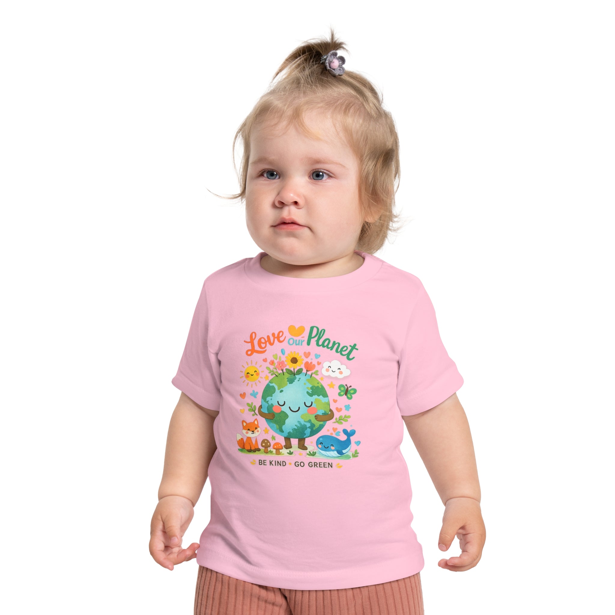 Baby T-Shirt — "Love Our Planet" Eco Earth Graphic Tee