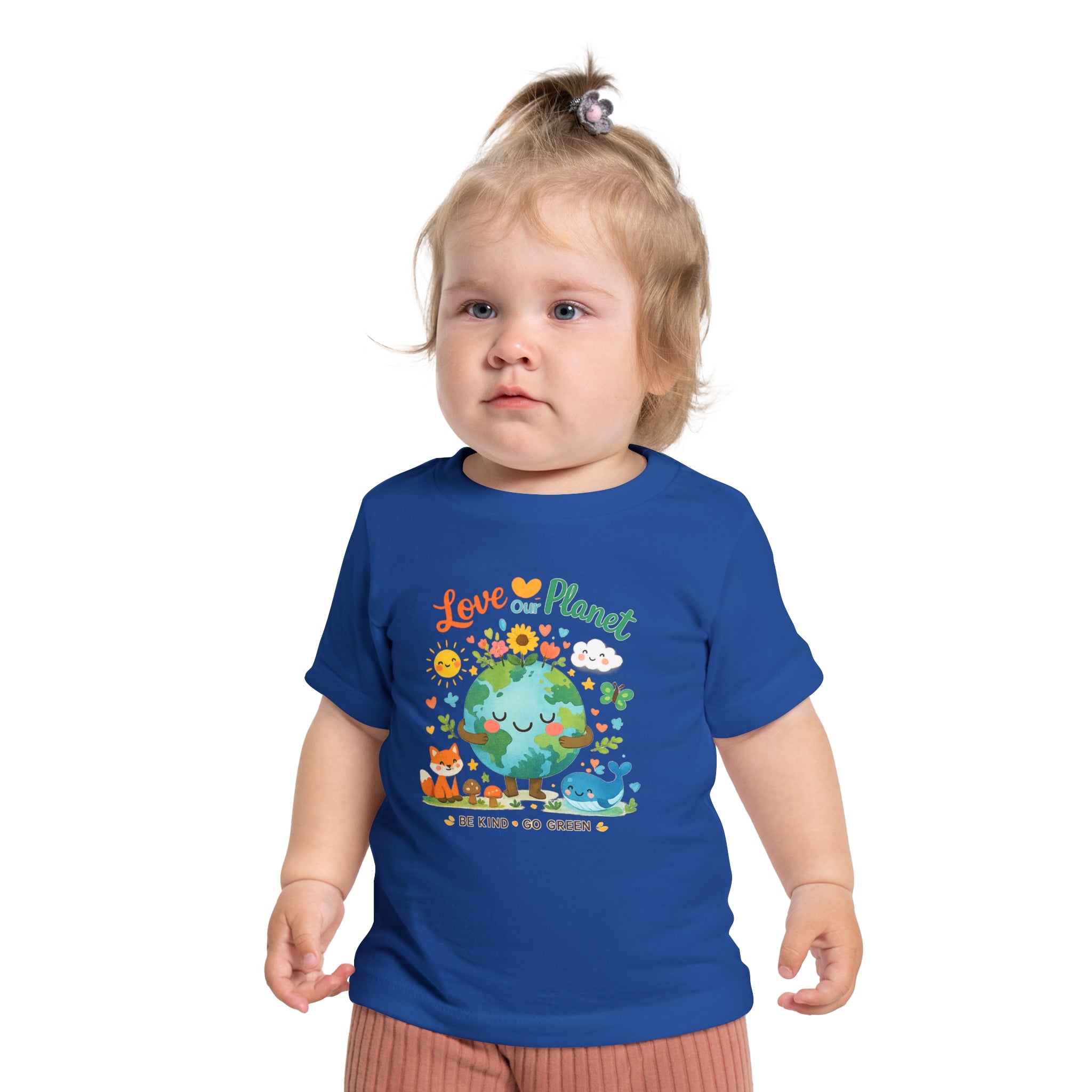 Baby T-Shirt — "Love Our Planet" Eco Earth Graphic Tee