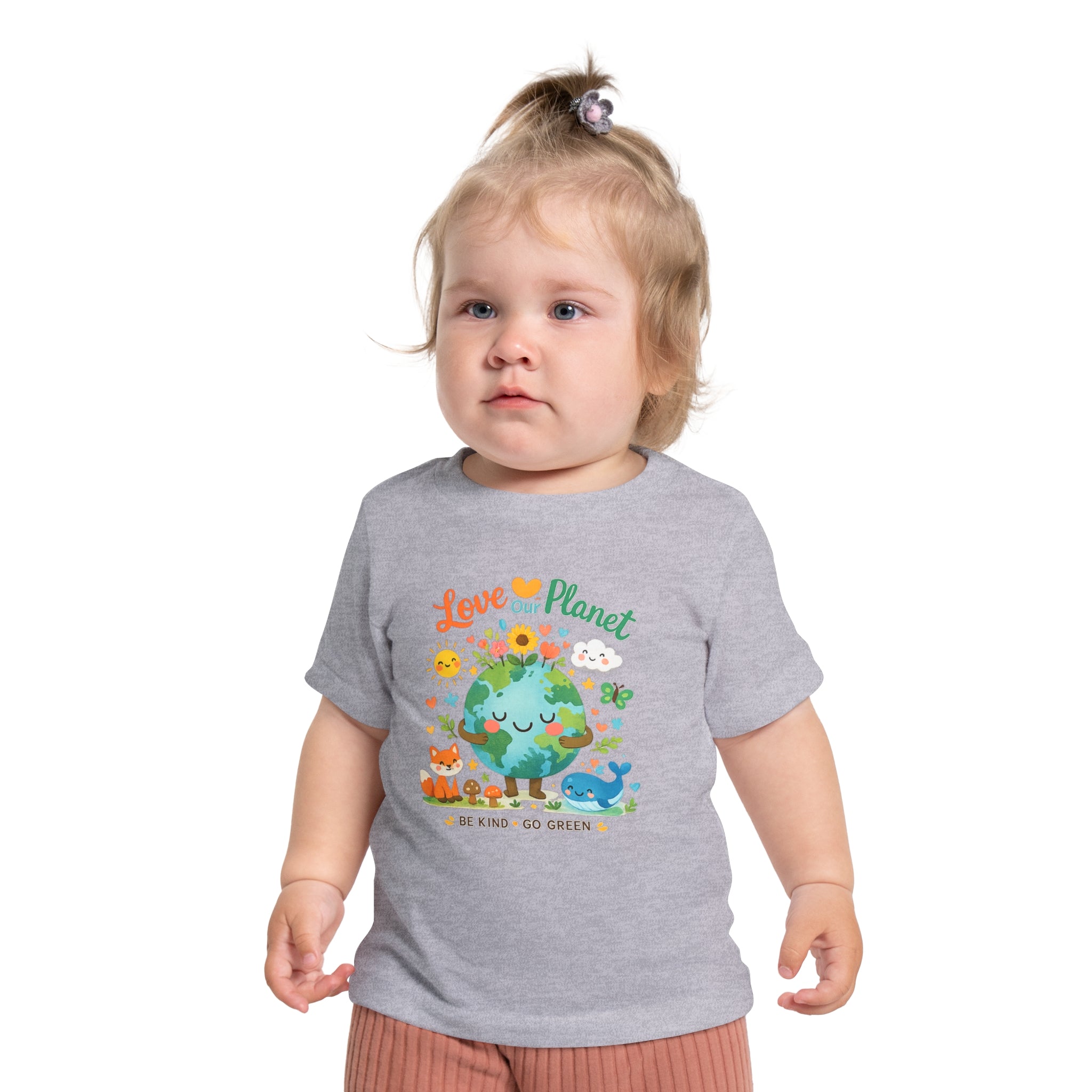 Baby T-Shirt — "Love Our Planet" Eco Earth Graphic Tee