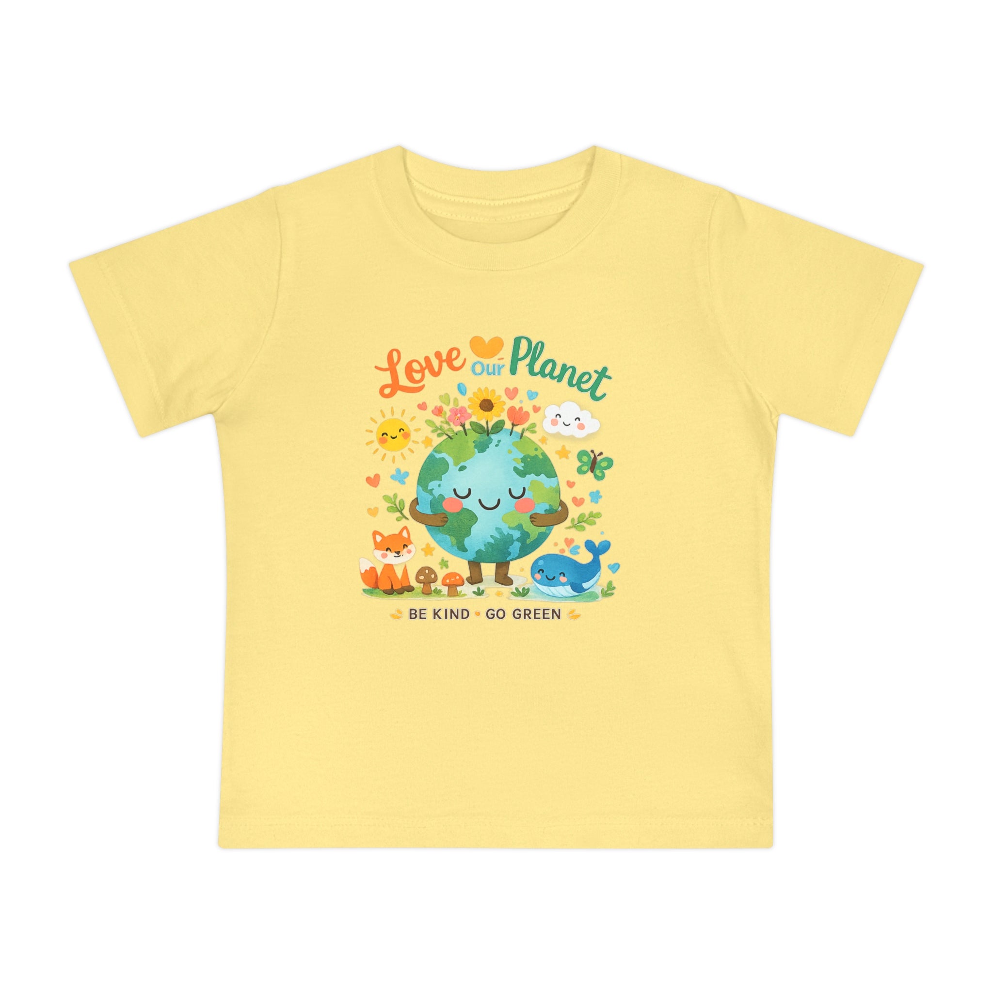 Baby T-Shirt — "Love Our Planet" Eco Earth Graphic Tee
