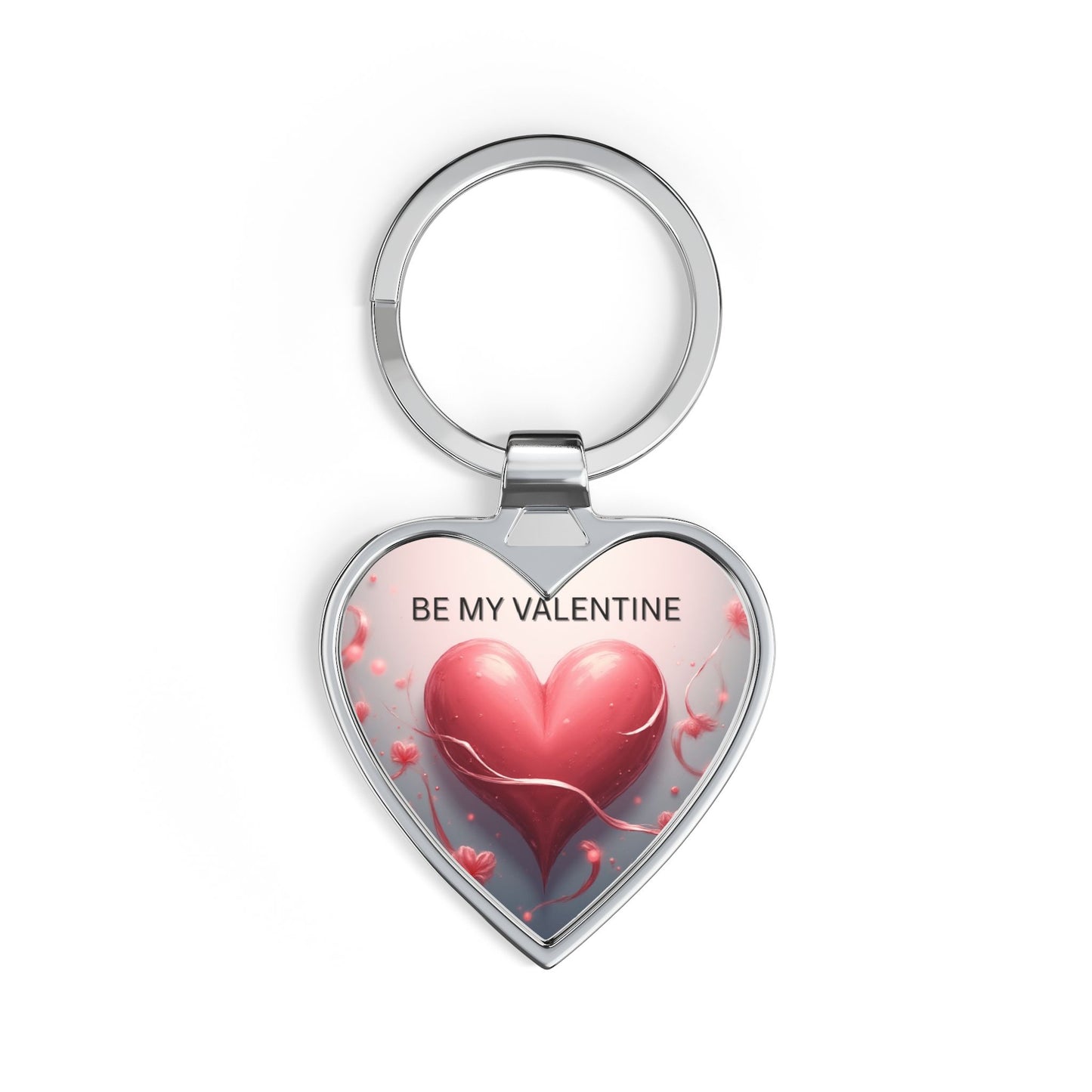 Valentine Heart Keychain – "Be My Valentine" Romantic Gift