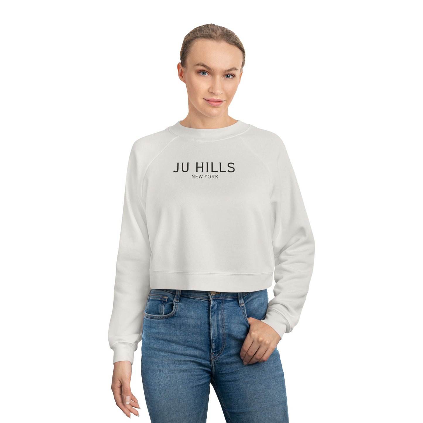 JU HILLS Women's Cropped Fleece Pullover