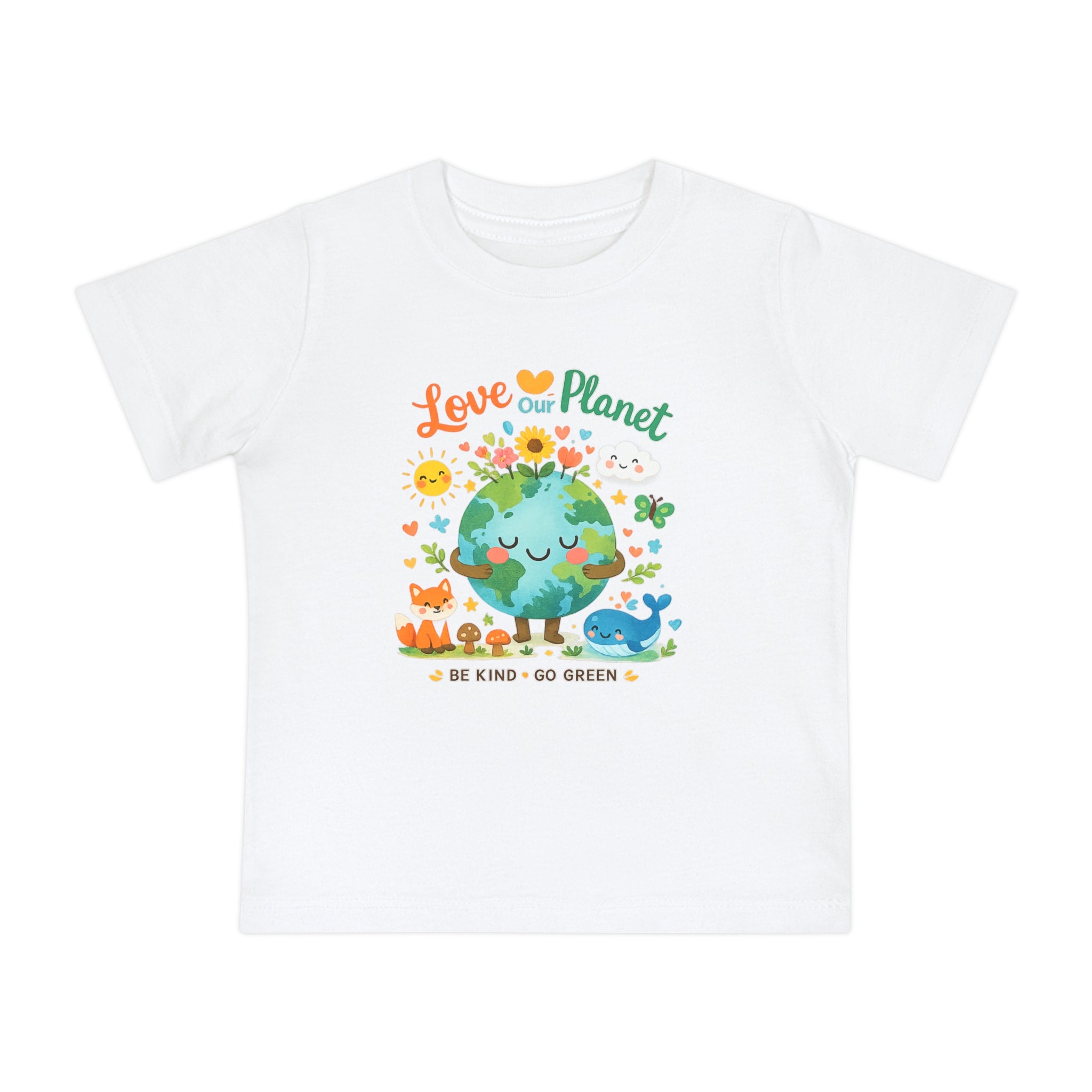 Baby T-Shirt — "Love Our Planet" Eco Earth Graphic Tee