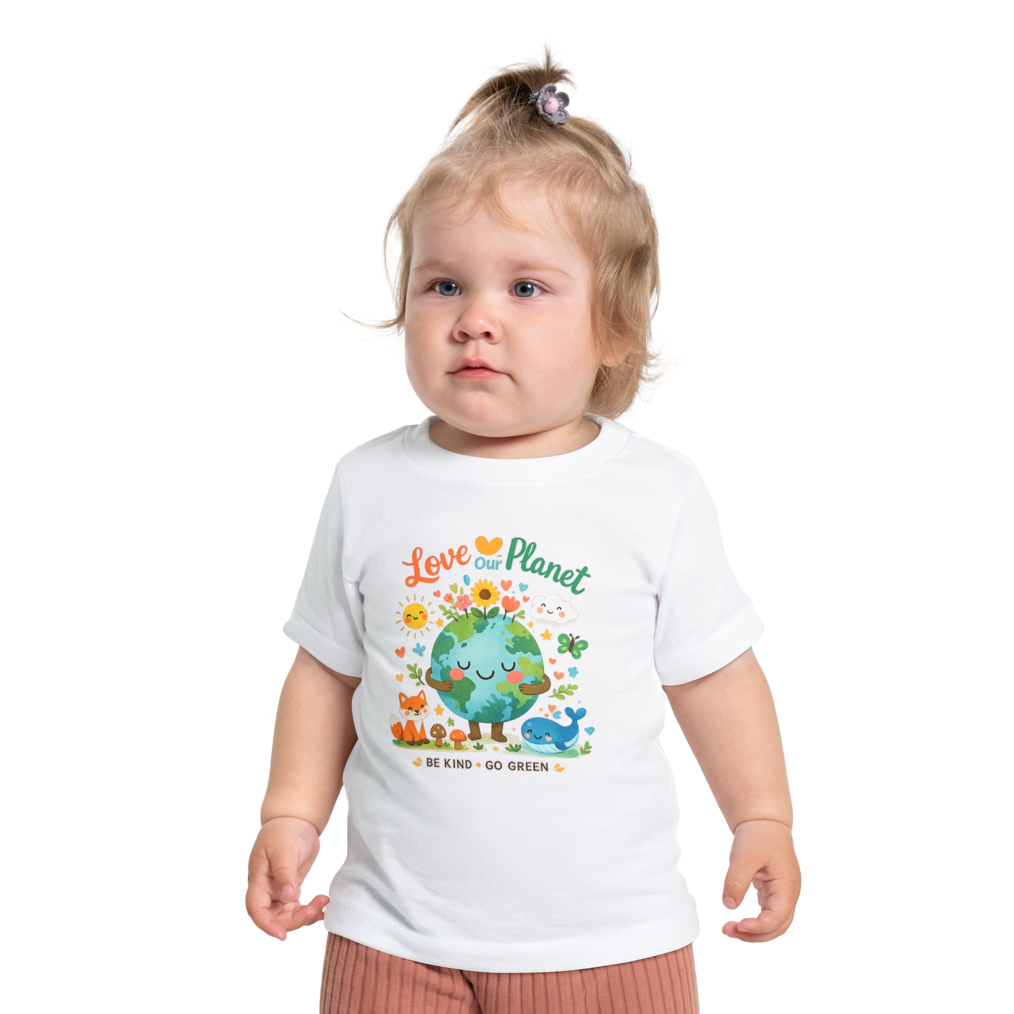 Baby T-Shirt — "Love Our Planet" Eco Earth Graphic Tee