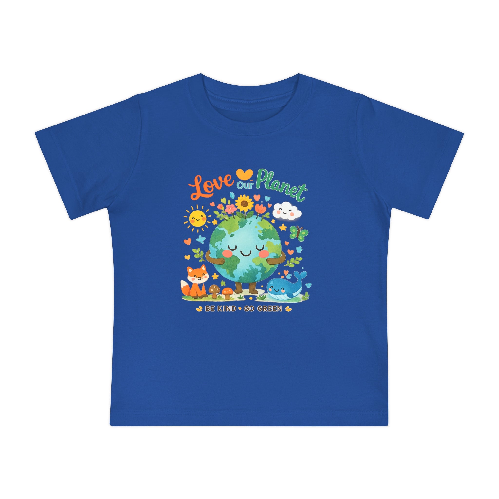 Baby T-Shirt — "Love Our Planet" Eco Earth Graphic Tee