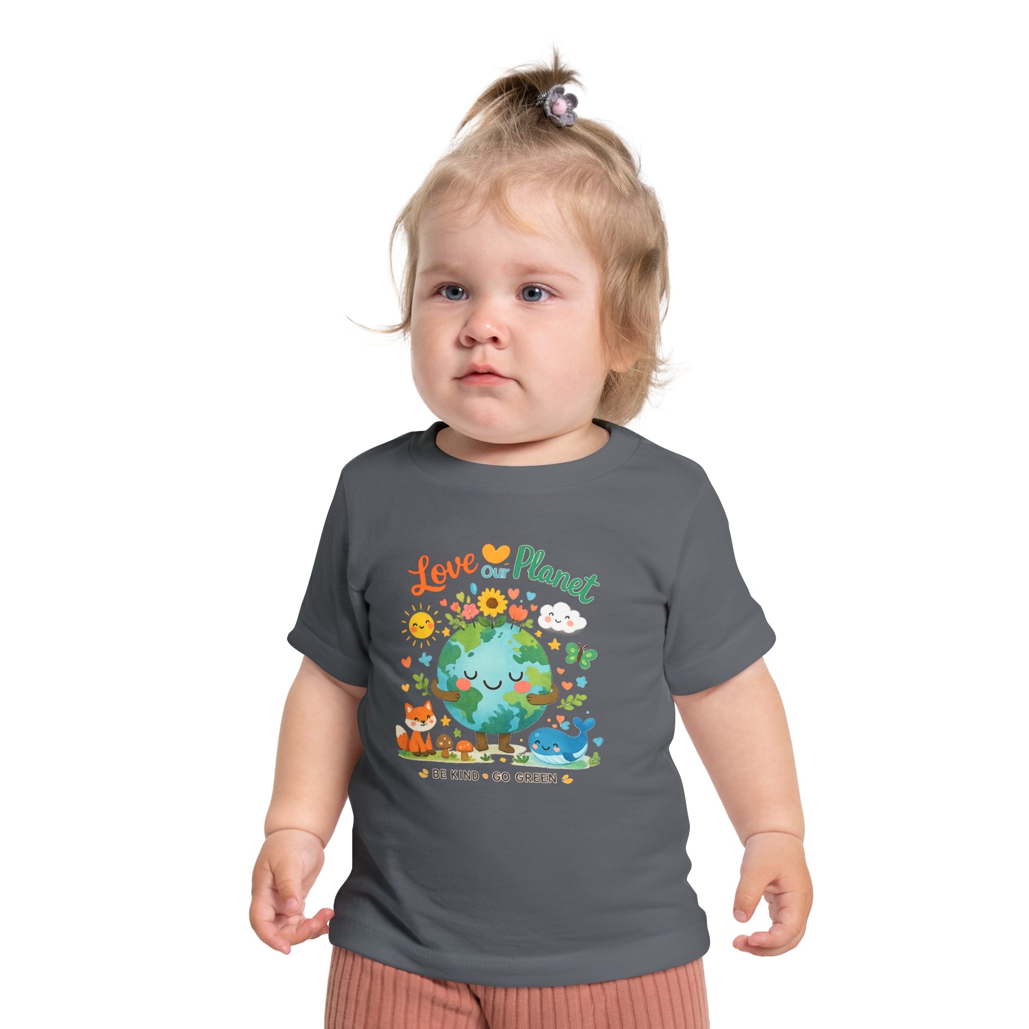 Baby T-Shirt — "Love Our Planet" Eco Earth Graphic Tee