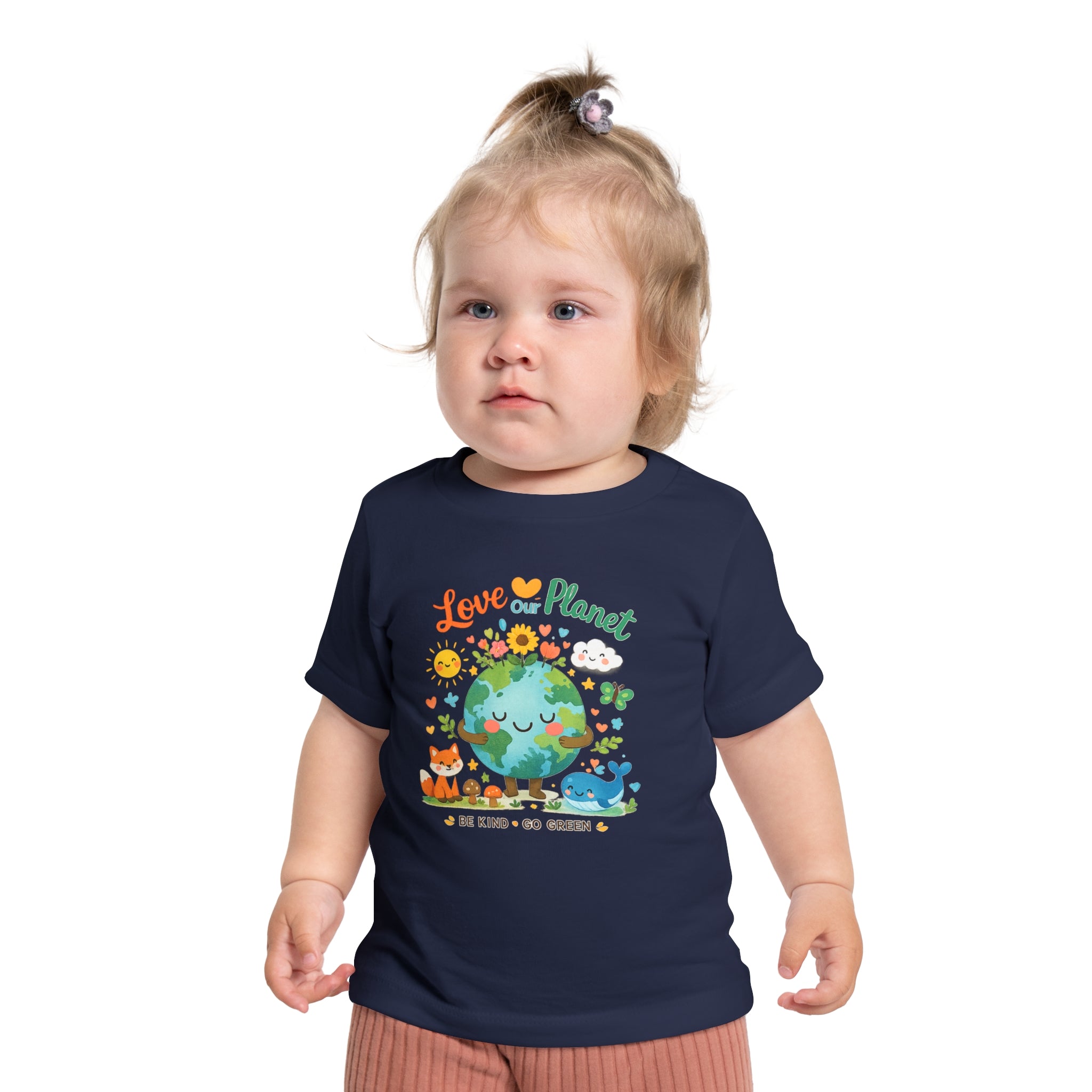 Baby T-Shirt — "Love Our Planet" Eco Earth Graphic Tee