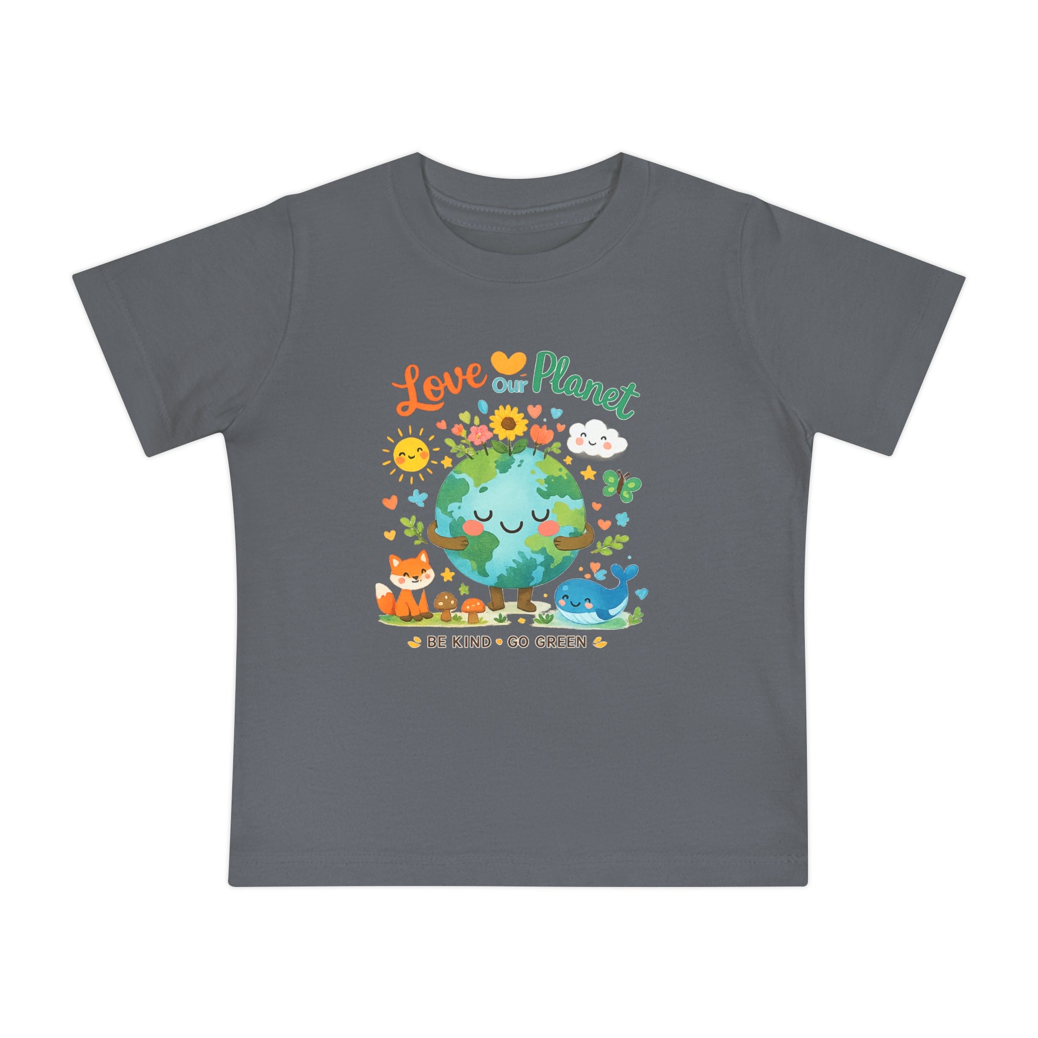 Baby T-Shirt — "Love Our Planet" Eco Earth Graphic Tee