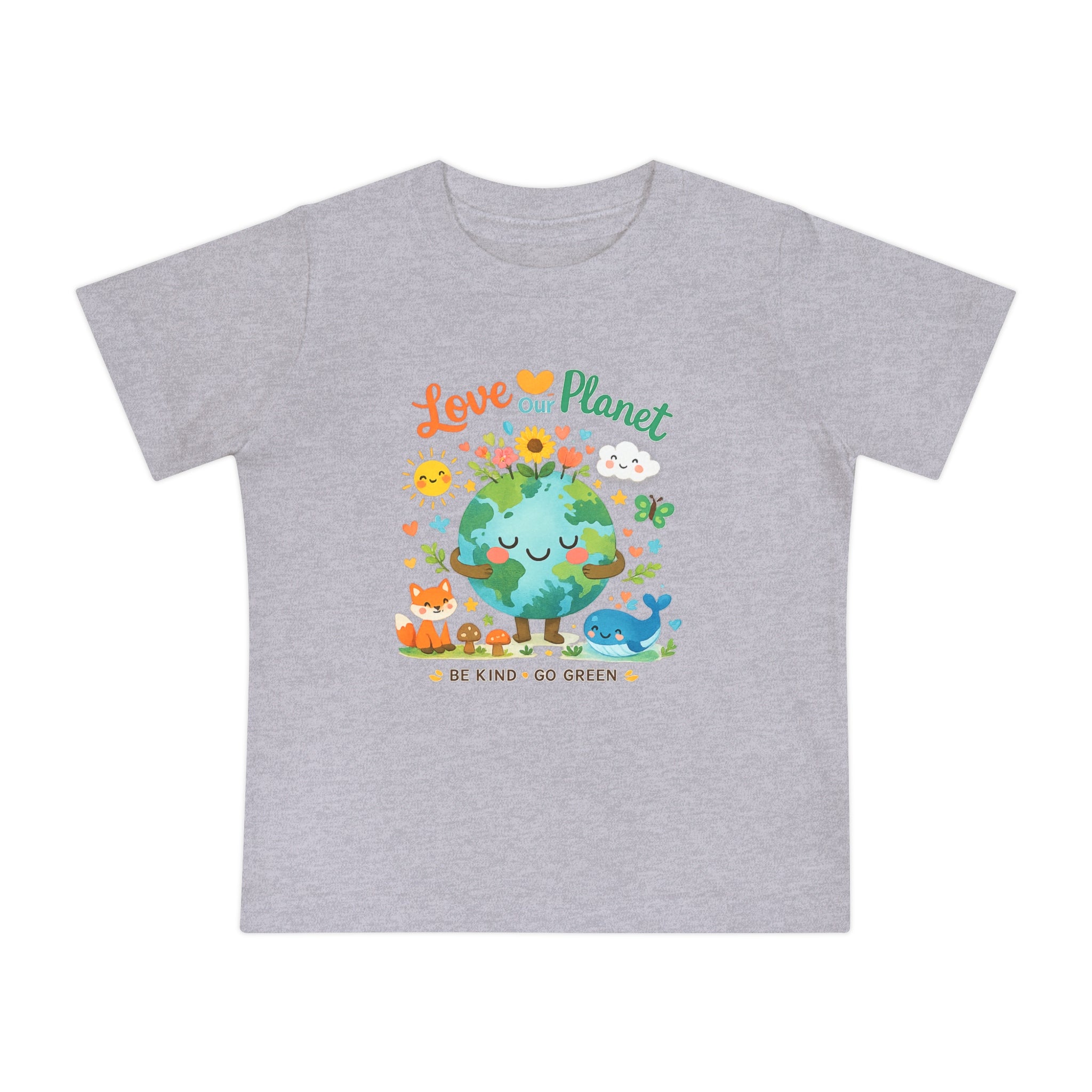 Baby T-Shirt — "Love Our Planet" Eco Earth Graphic Tee