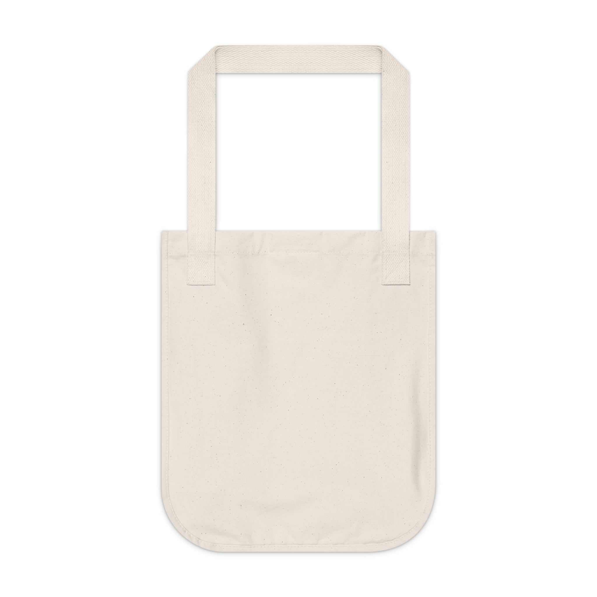 Beige tote bag on a white background