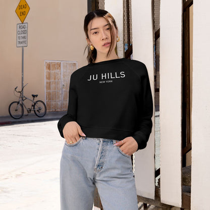 JU HILLS Women's Cropped Fleece Pullover